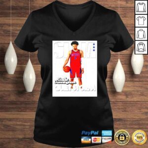 VLadies Cade Cunningham Detroit Pistons Quiet Storm Slam Cover shirt