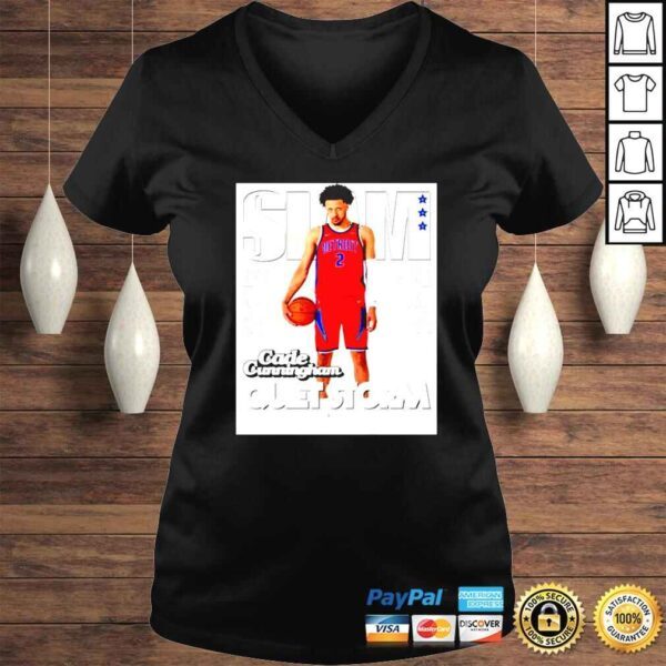 Cade Cunningham Detroit Pistons Quiet Storm Slam Cover shirt - Image 2