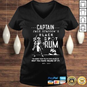 VLadies Captain Jack Sparrows black spot rum the worst rum youve ever heard of shirt