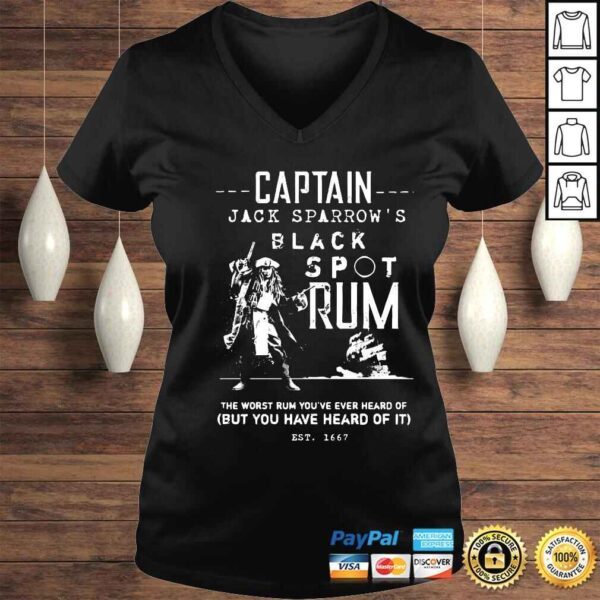 Captain Jack Sparrows black spot rum the worst rum youve ever heard of shirt - Image 2