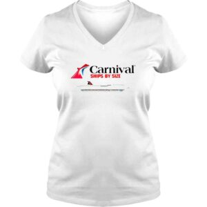 VLadies Carnival Cruise Top Ships By Size Shirt