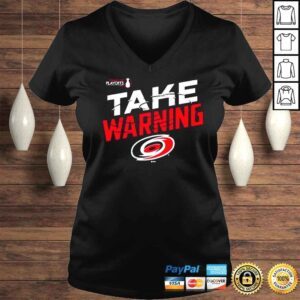 VLadies Carolina Hurricanes 2022 Take Warning Shirt