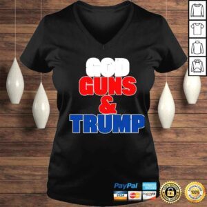 VLadies Carymarules god guns and Trump shirt