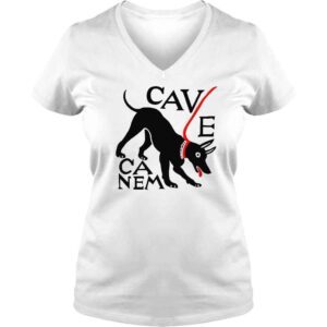 VLadies Cave Canem Beware Of Dog TShirt