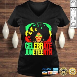 VLadies Celebrate juneteenth 1865 celebrating black freedom day 1865 shirt