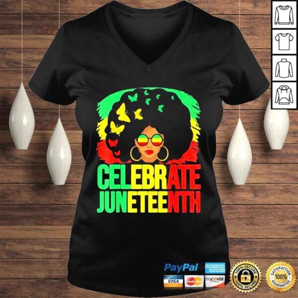 Celebrate juneteenth 1865 celebrating black freedom day 1865 shirt - Image 2