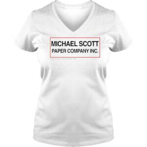 VLadies Channing Tindall Michael Scott Paper Company Inc shirt