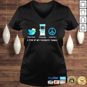 VLadies Cheap gas mean tweets world peace Shirt