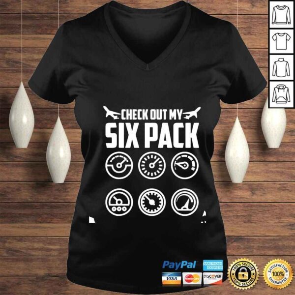 Check Out My Six Pack Flying Airplane shirt - Image 2