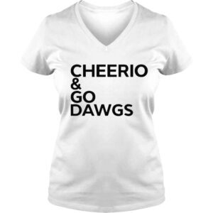 VLadies Cheerio and go dawgs shirt