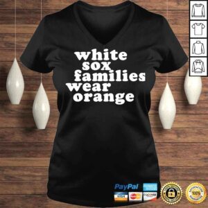 VLadies Chicago White Sox White Sox Families Wear Orange TShirt