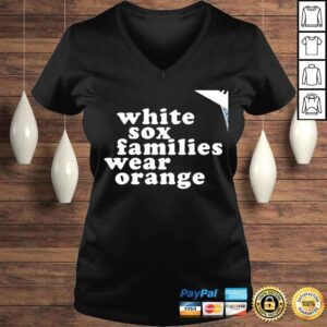 VLadies Chicago White Sox families wear Orange shirt