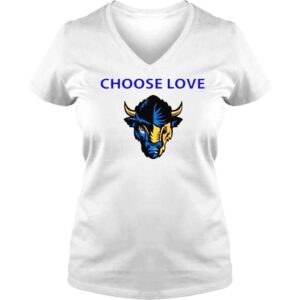 VLadies Choose Love Buffalo 2022 American Bison Head Retro shirt