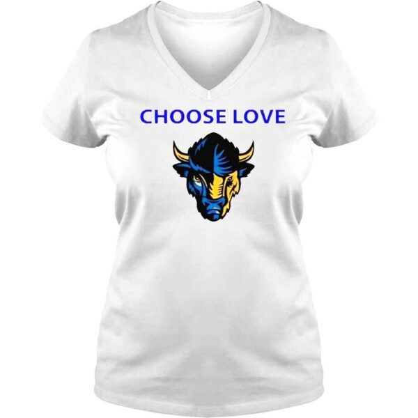 Choose Love Buffalo 2022 American Bison Head Retro shirt - Image 2