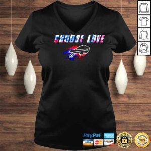 VLadies Choose Love Buffalo Bills Not Hate Color Painting Art Shirt