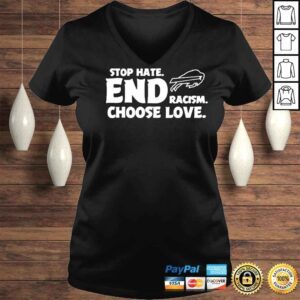 VLadies Choose Love Buffalo Bills Stop Hate End Racism Buffalo Bills Football Shirt