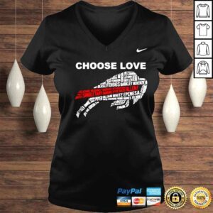 VLadies Choose Love Buffalo Shirt Stop Hate End Racism Equal Rights Shirt