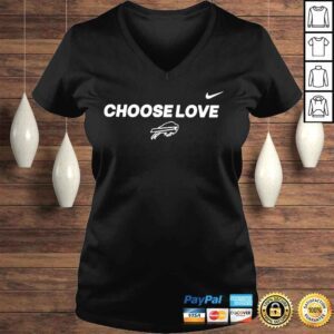 VLadies Choose love Buffalo Bills buffrumblings shirt