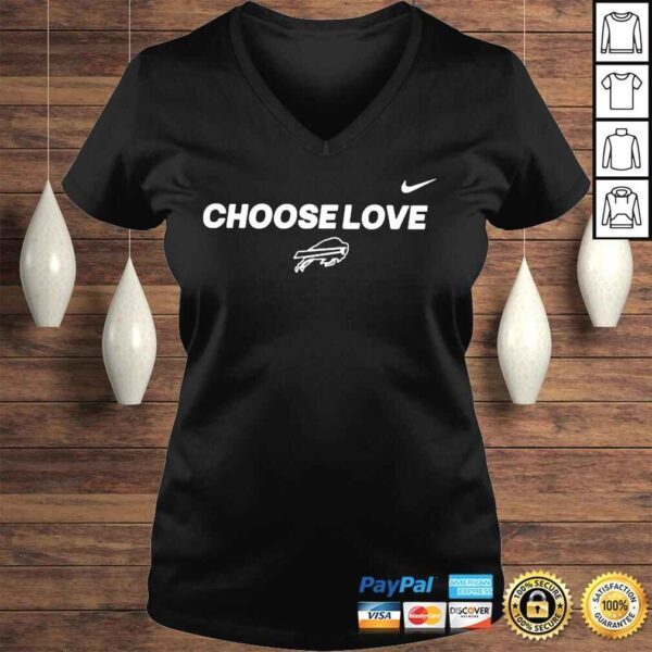 Choose love Buffalo Bills buffrumblings shirt - Image 2