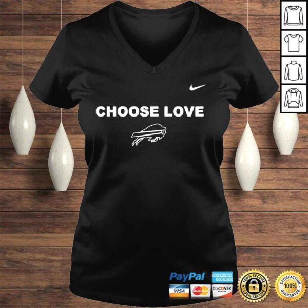 Choose love Buffalo Bills logo shirt - Image 2