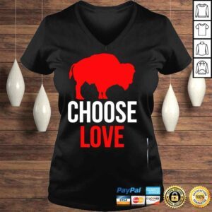 VLadies Choose love buffalo shirt