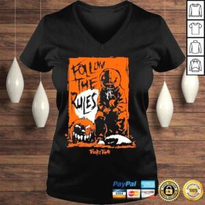 VLadies Chris motionless trickr treat sam follow the rules halloween shirt