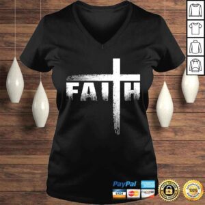 VLadies Christian Faith Cross Shirt