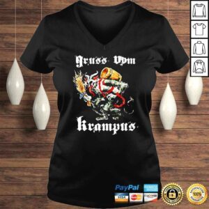 VLadies Christmas Gruss Vom Krampus Eve Naughty Kids shirt