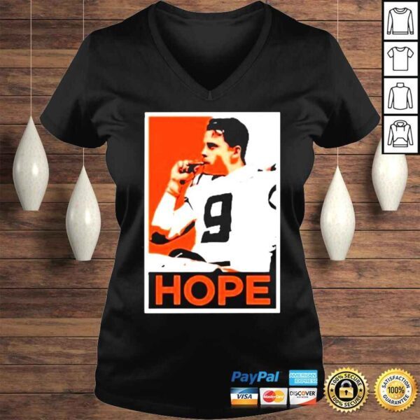 Cincinnati Bengals Joe Burrow Smoking Cigar Champ Hope Poster Shirt - Image 2