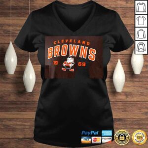 VLadies Cleveland Browns Established Brown Tee Shirt