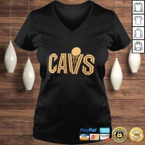 VLadies Cleveland Cavaliers Wordmark Black Tee Shirt