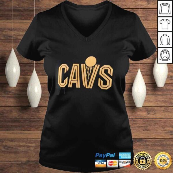 Cleveland Cavaliers Wordmark Black Tee Shirt - Image 2