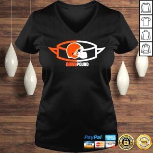 VLadies Cleveland browns essential local phrase shirt