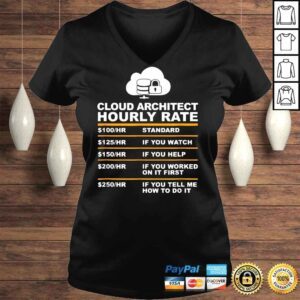 VLadies Cloud Architet Hourly Rate Tee Shirt