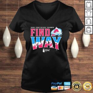 VLadies Colorado Avalanche 2022 Western Conference Champions Find A Way Home Ice shirt