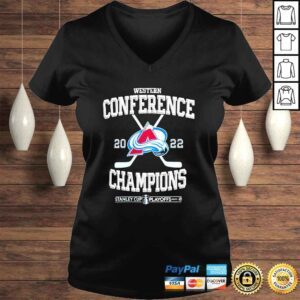 VLadies Colorado Avalanche 2022 Western Conference Champions Stanley Cup Playoffs shirt