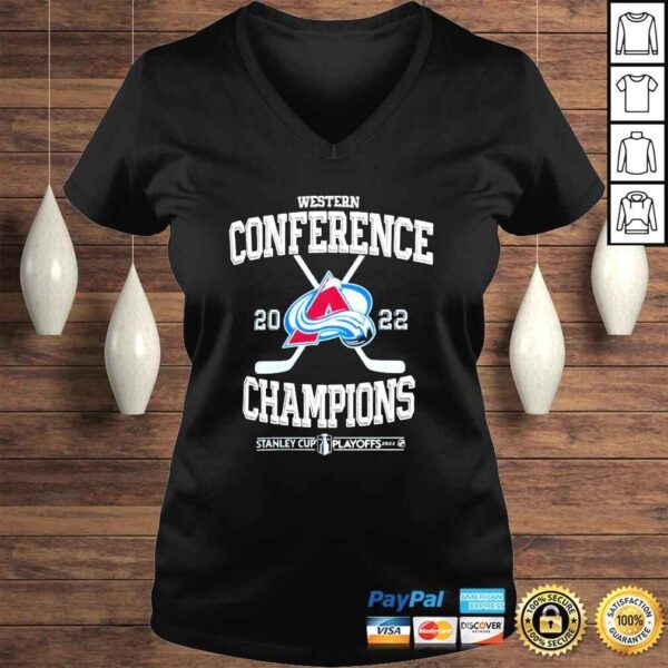 Colorado Avalanche 2022 Western Conference Champions Stanley Cup Playoffs shirt - Image 2