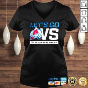 VLadies Colorado Avalanche Lets Go AVS shirt