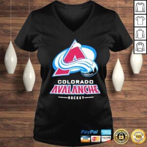 VLadies Colorado avalanche hockey team lockup shirt