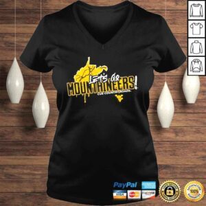 VLadies Colosseum west Virginia lets go mountaineers shirt