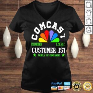 VLadies Comcast Customer 1st family of companies shirt