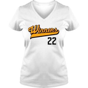 VLadies Comfort colors winners 22 baseball shirt