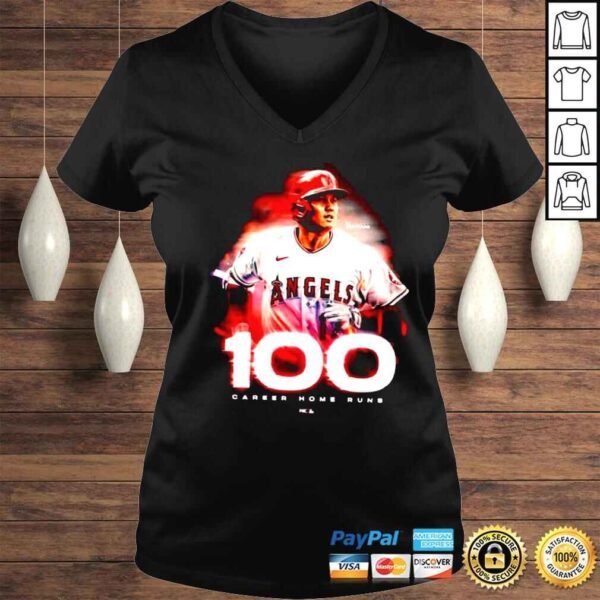 Congratulations Shohei Ohtani 100 Career Home Runs shirt - Image 2