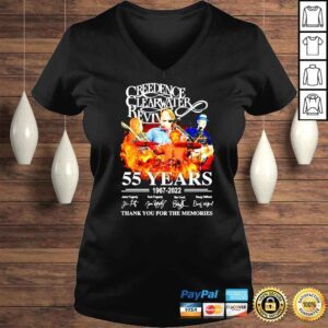 VLadies Creedence Clearwater Revival 55 years 1967 2022 thank you for the memories shirt