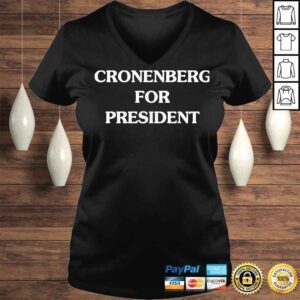 VLadies Cronenberg For President Rick And Morty TShirt