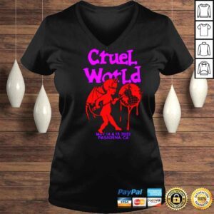 VLadies Cruel World Devil Pasadena CA shirt