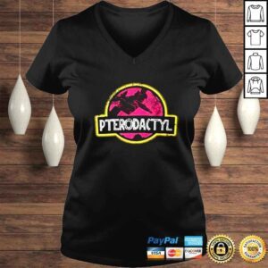 VLadies Custom Name Pterodactyl Pinkl Superman Shirt