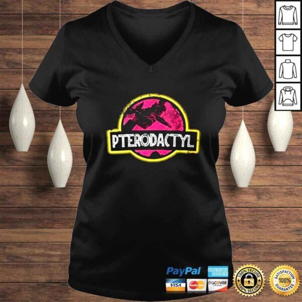 Custom Name Pterodactyl Pinkl Superman Shirt - Image 2