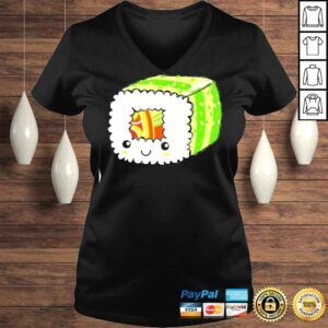 VLadies Cute Pastel Kawaii Goth Japanese Anime Sushi Roll TShirt