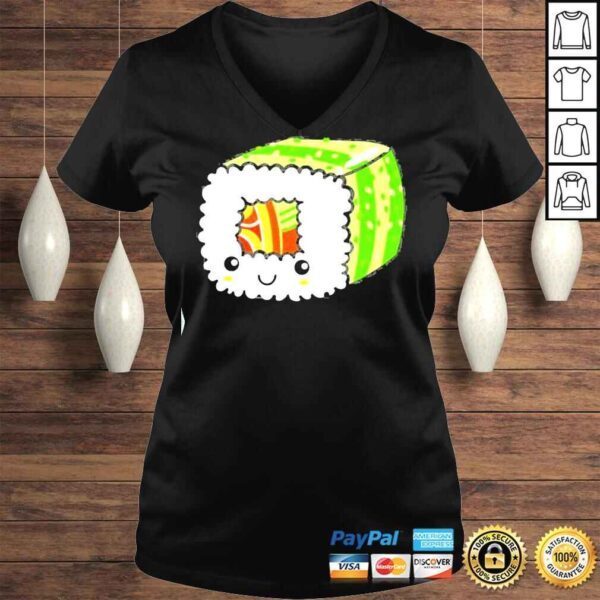 Cute Pastel Kawaii Goth Japanese Anime Sushi Roll TShirt - Image 2